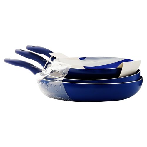 Set 3 Sartenes Mainstays Aluminio - 20 24 28 Cm