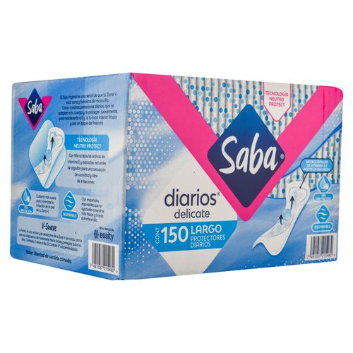 Protectores Diarios Saba Largos 150U