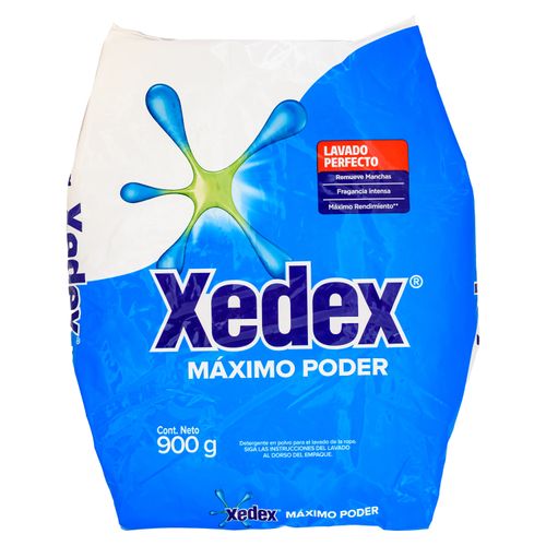 Detergente Polvo Xedex Poder Maximo 900Gr