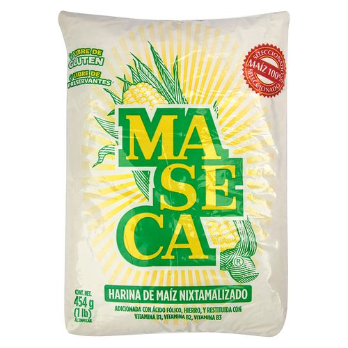 Harina De Maiz Maseca Bolsa - 454Gr