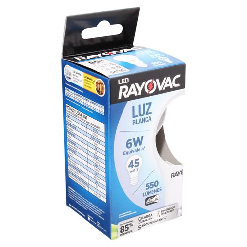 Rayovac Led 6W Blanco Caja Tray