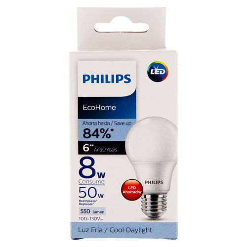 Bombillo Philips Led 8W Luz Blanca