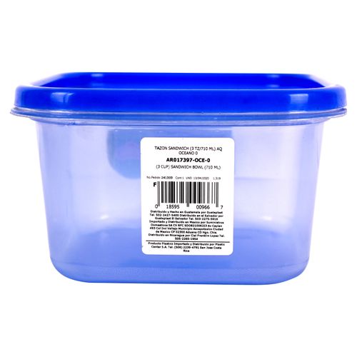 Tazon Guateplast Sandwich  Oceano- 3 Tazas