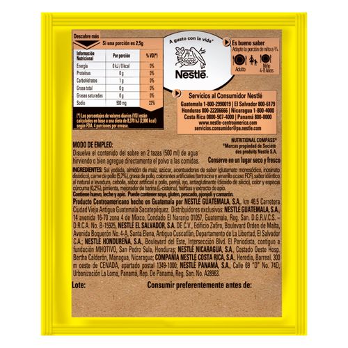 Sazonador Mi Sazón MAGGI Sobre 10g 12 Unidades