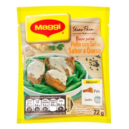 Base para Pollo con Salsa sabor a Queso MAGGI Sobre 22g
