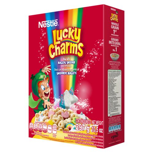 Cereal Lucky Charms Con Malvaviscos Caja -297gr