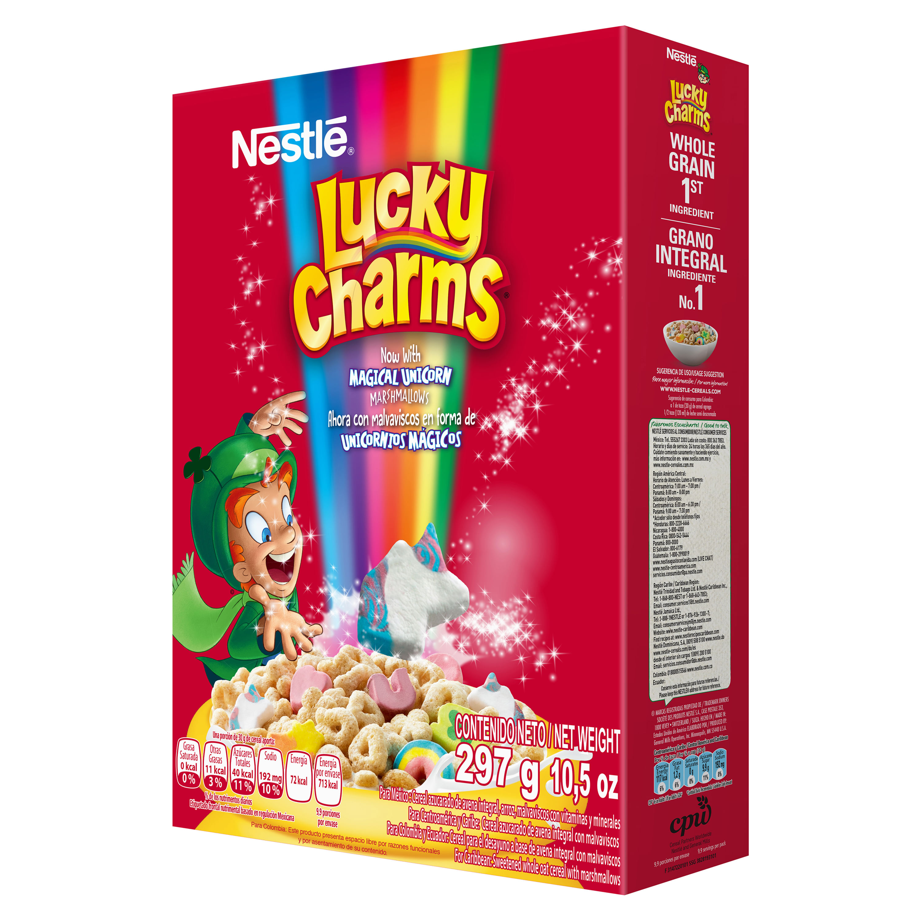 Comprar Cereal Lucky Charms Con Malvaviscos Caja -297gr