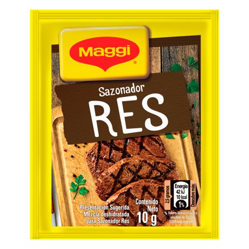 Sazonador de Res MAGGI Sobre 10g 12 Unidades