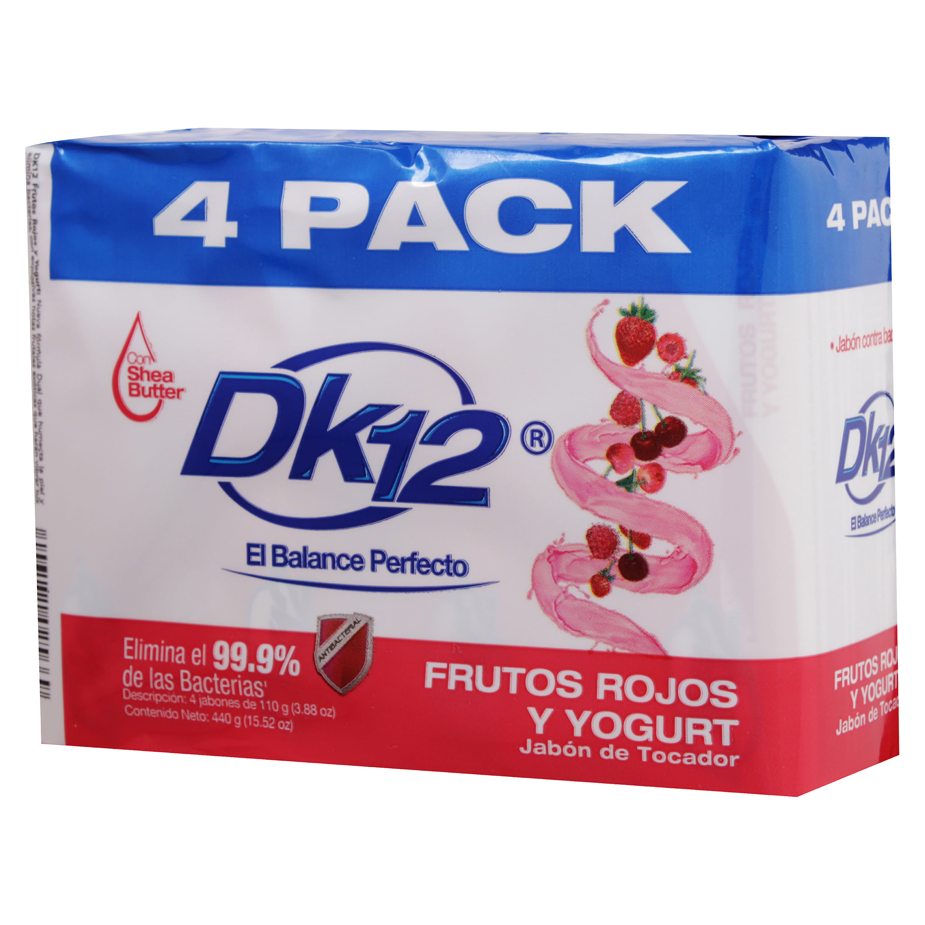 Comprar 4 Pack Dk12 Jabón Frutos Rojos - 440gr