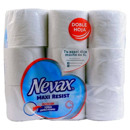 Papel Higiénico Nevax Maxi Resist Econorollo - 18 Rollos