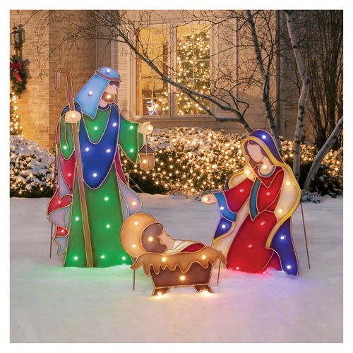 Figura Iluminada Sagrada Familia Set 3U
