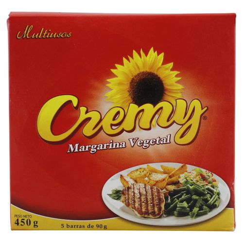 Margarina Cremy Vegetal Multiusos Caja -450gr