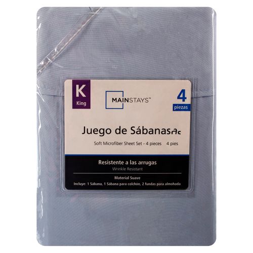 Mainstays Set Sabanas Celeste King