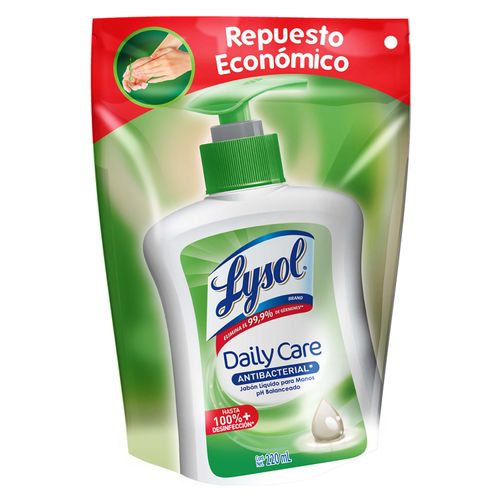 Jabón Líquido Para Manos Lysol Daily Care Doypack - 220ml