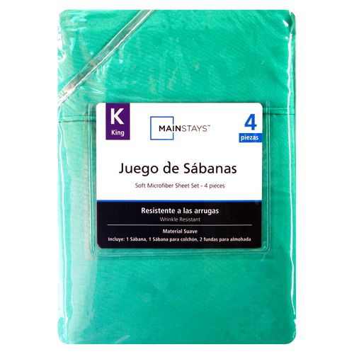 Mainstays Set Sabanas Aqua King