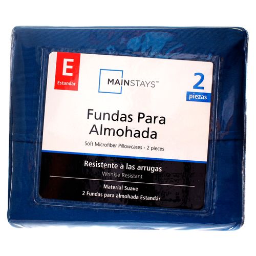 Set De 2 Sobrefundas Mainstays Color Azul