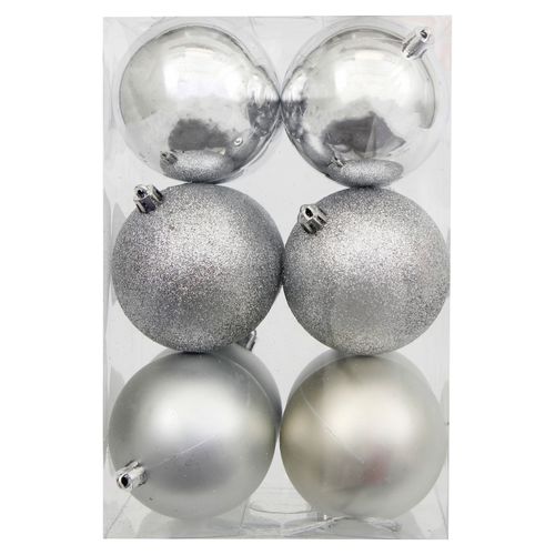 Esferas Plata 80Mm Set 12U Wsp