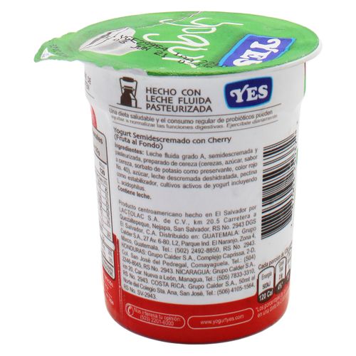 Yogurt Yes Cremoso Fruta Al Fondo Cherry - 125gr