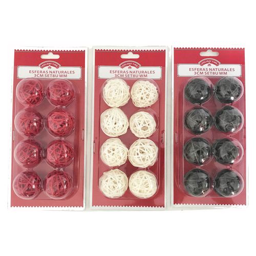 Esferas Naturales 3Cm Set8U Wm