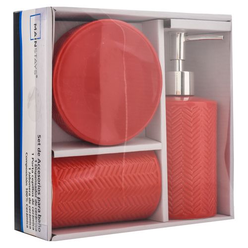 Set De Baño Mainstays Cerámica 3Pzs