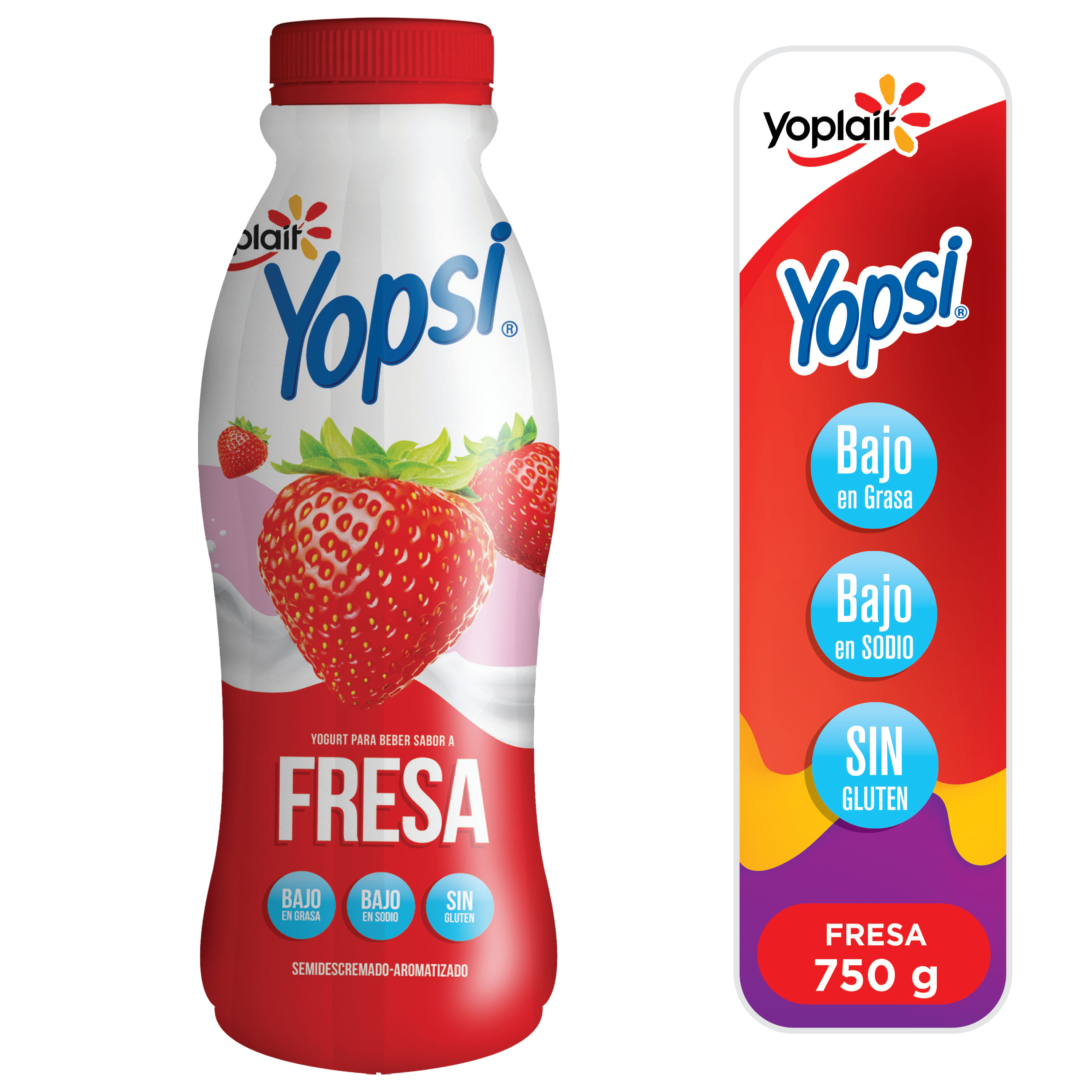 Yogur Líquido 00% con Fresa