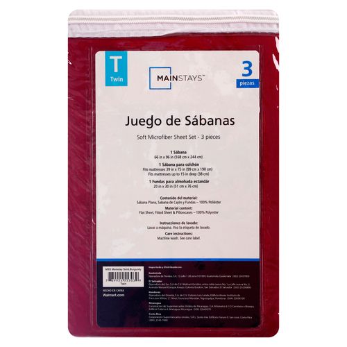 Mainstays Set Sabanas Corinto Individual