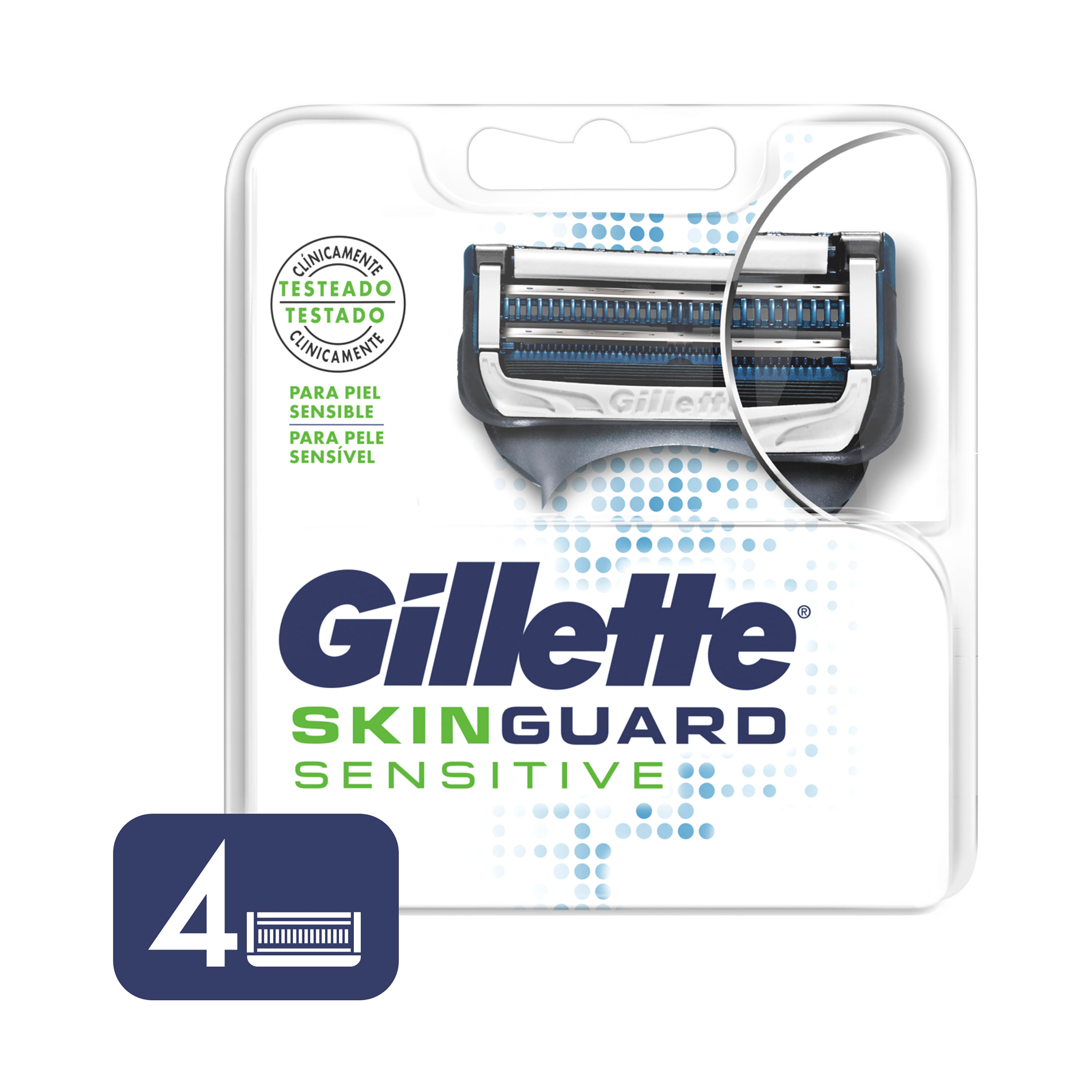 Repuestos Para Afeitar Gillette Skinguard Sensitive 4 Unidades