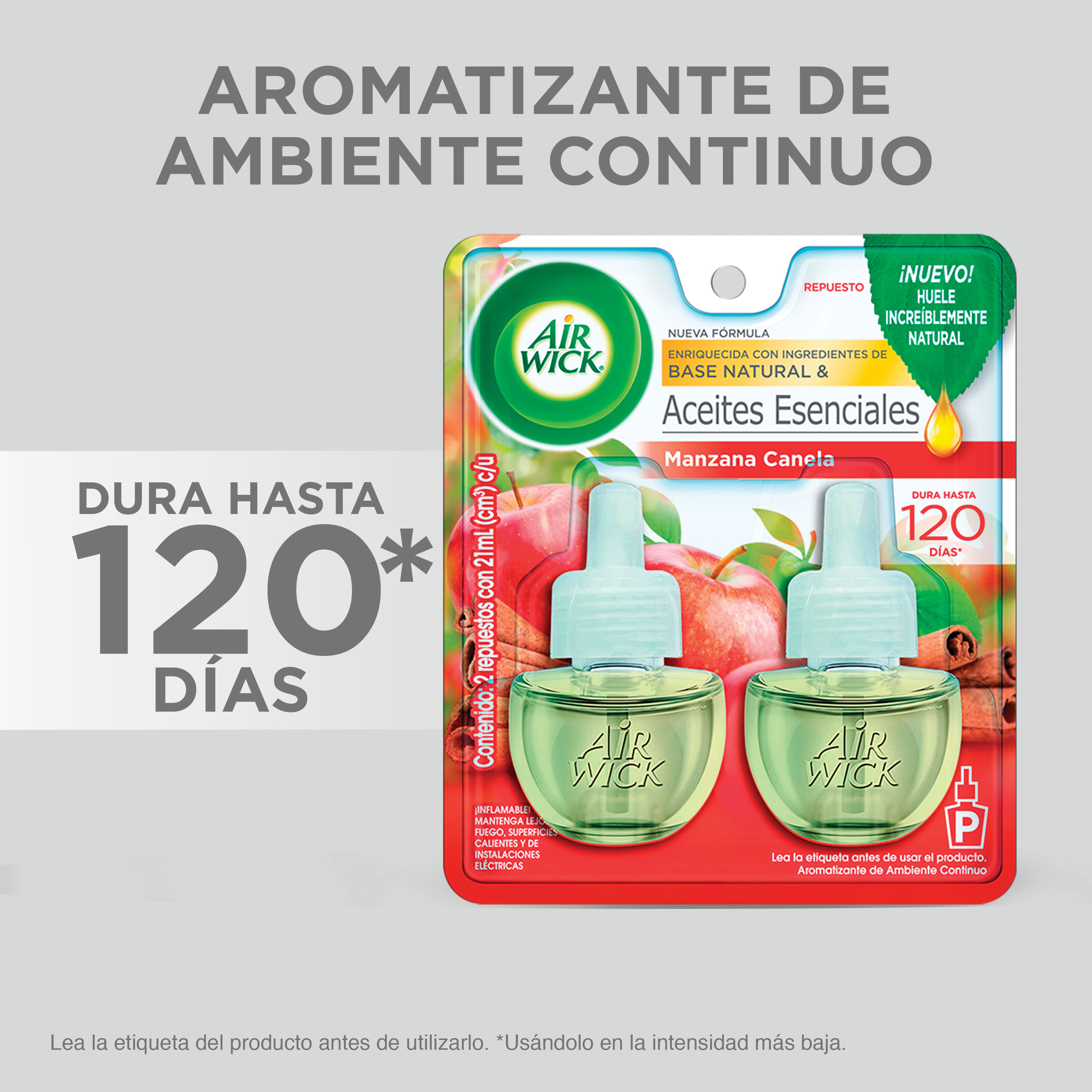 Comprar 2 Pack Aromatizante Eléctrico Air Wick Manzana Canela Repuesto -  21ml | Walmart Nicaragua