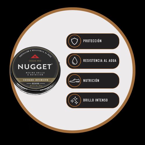 Betún Nugget pasta negro - 65 g