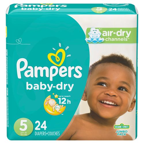 Panal Pampers Baby Dry Talla 5 Jumbo -24 Unidades