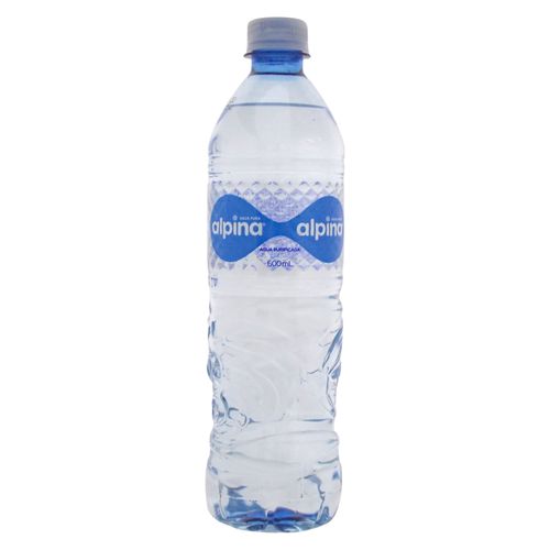 Agua Alpina Purificada Botella - 600 ml