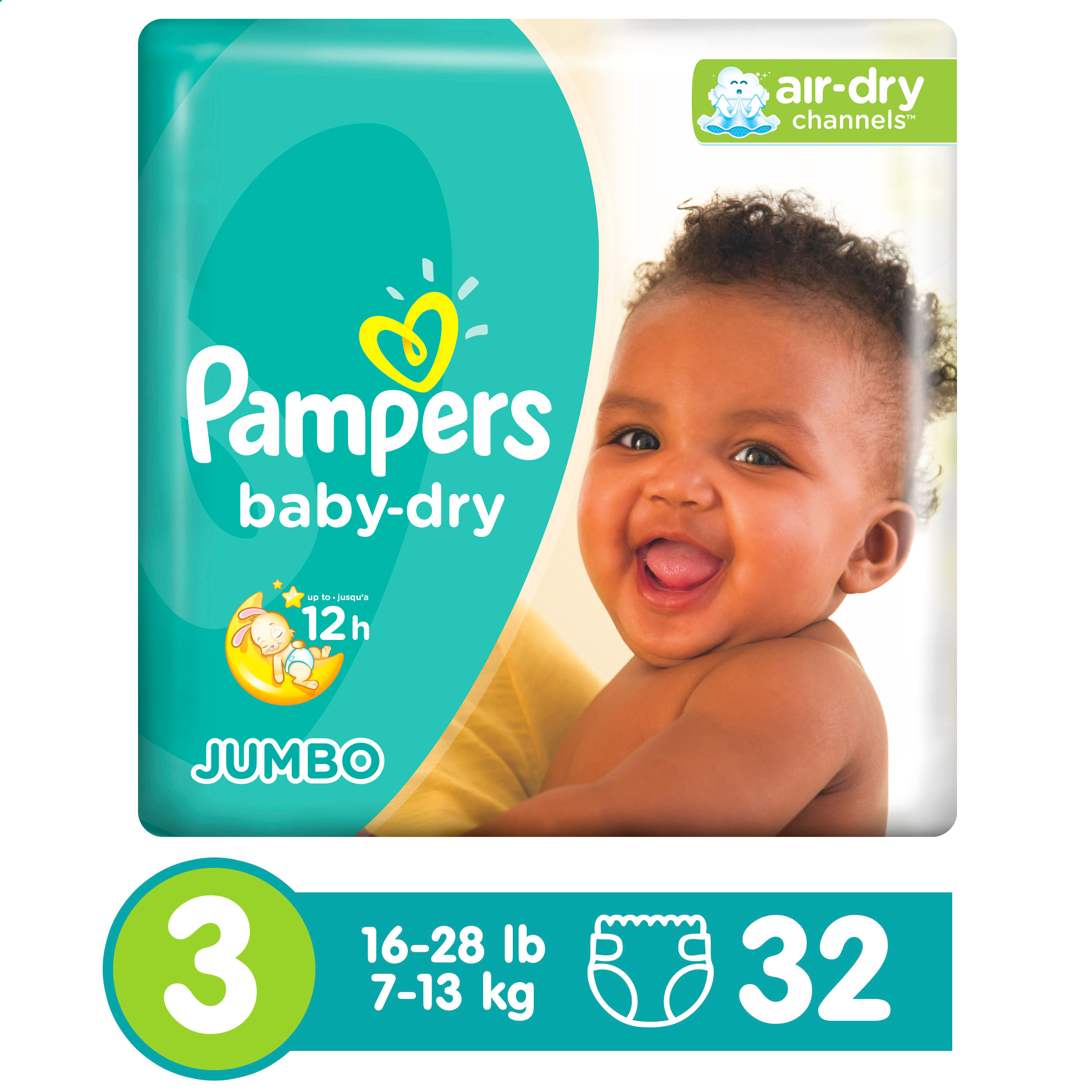  Pampers Pañales Swaddlers, talla 2, 32 unidades : Bebés