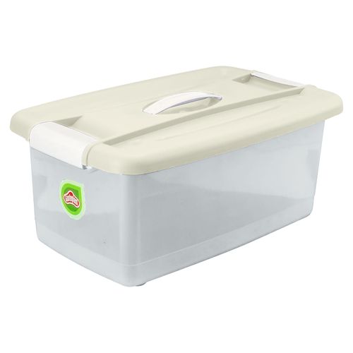 Caja Click Guateplast Con Tapa Marfil - 16Lt