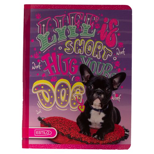 Cuaderno Estilo cosido grande rayado dulce - 100 hojas