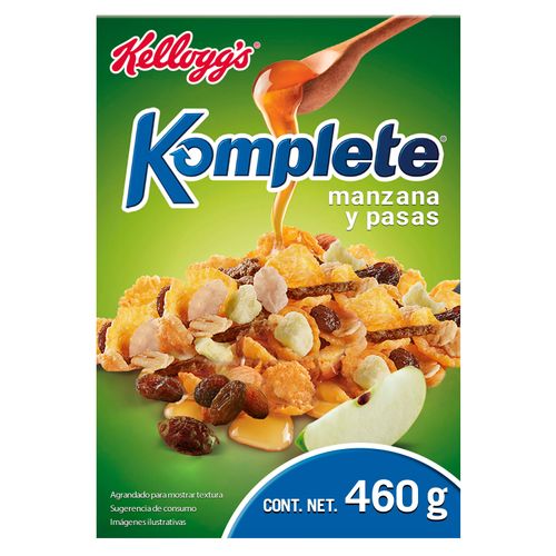 Cereal Kelloggs Komplete Manzana-Pasas - 460gr
