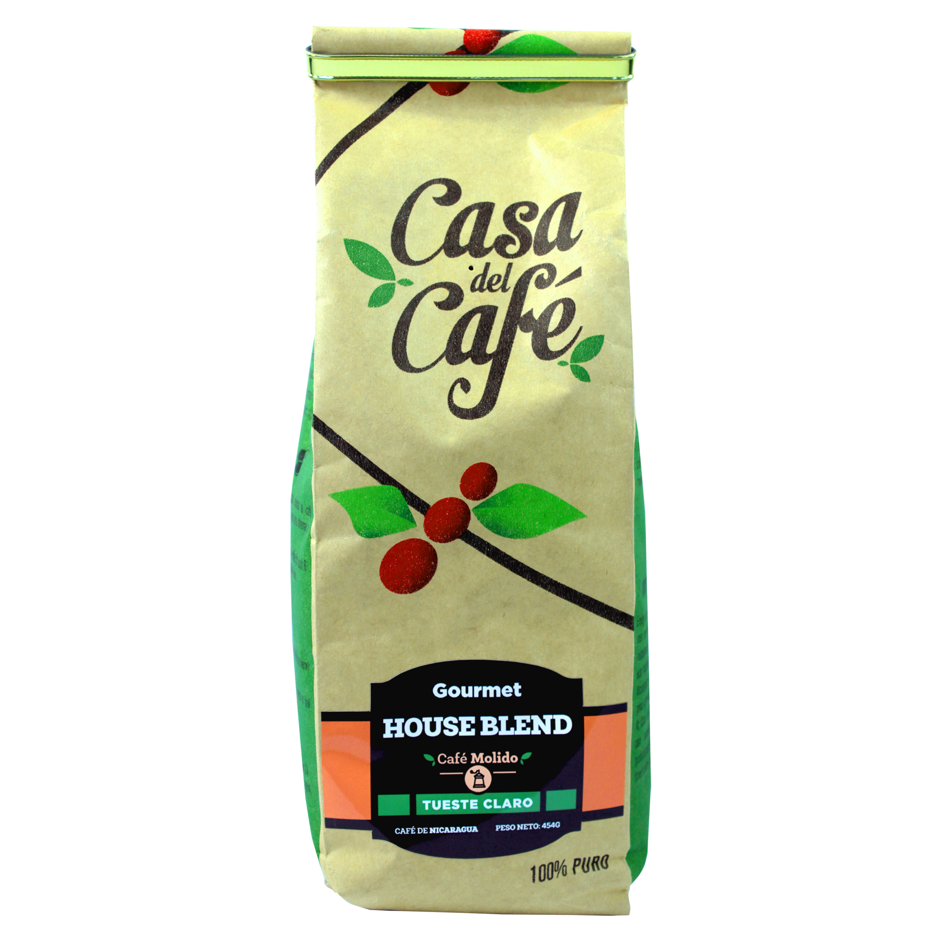 Cafe Casa Del Cafe Molido Tostado Claro - 454Gr