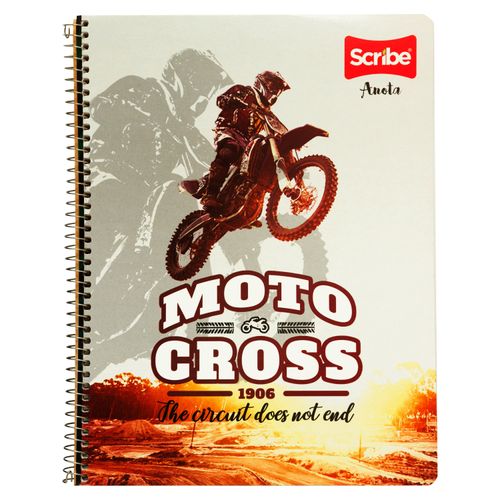 Cuaderno Scribe De Resortes Con Rayas Anota 50p-60 Hojas