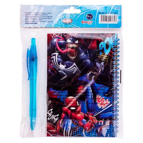Libreta Con Bolígrafo Spiderman
