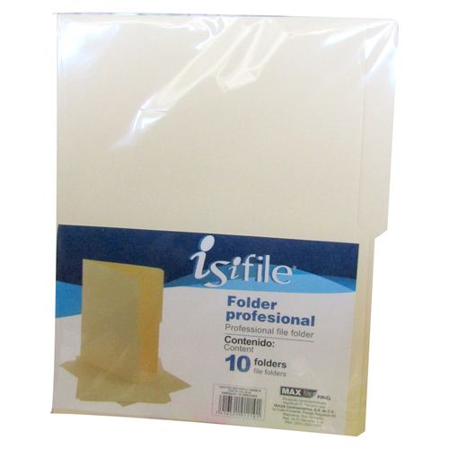 Folder Isifile tamaño carta paquete - 10 Uds