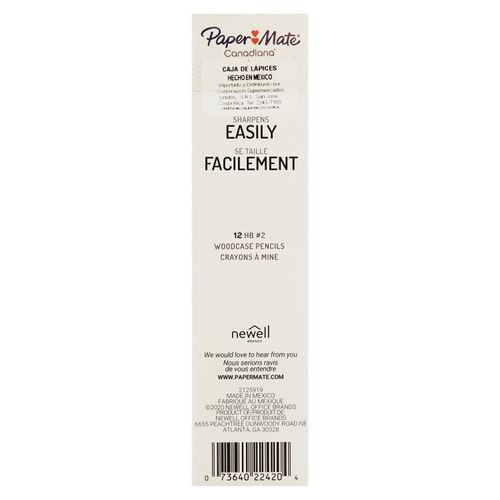 Lapiz Grafito Paper Mate- 12 Unidades