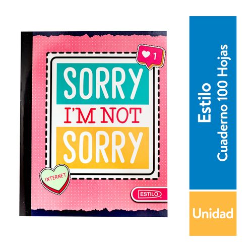 Cuaderno Estilo cosido grande surtido - 100 hojas