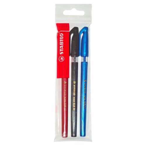 Lapicero Stabilo punta media excel 828 m pack - 3 Uds