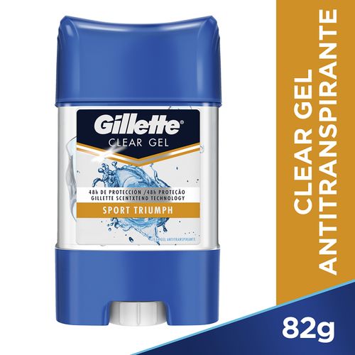 Desodorante Gillette Barra Clear Gel Sport 82g