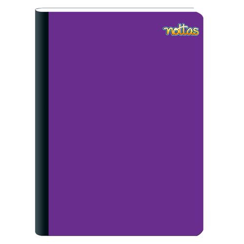 Cuaderno Nottas Cosido Grande Color Morado Rayado Solidos -100 Hojas