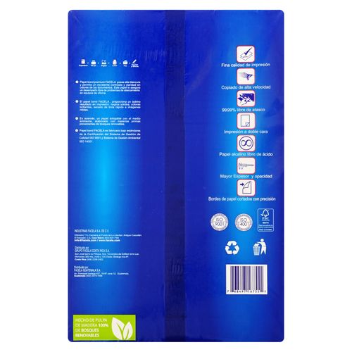 Papel Bond Facela Tamaño Oficio