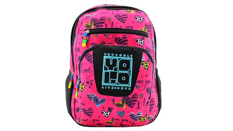 Mochila Yolo De Malla Lateral Para Nina