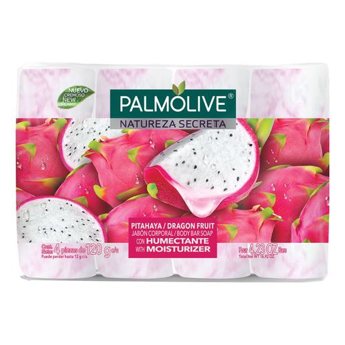 4 Pack Jabón de Tocador Palmolive Natureza Secreta Pitahaya - 120 g