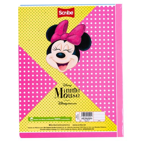 Cuaderno Scribe Cosido Grande Minnie-200 Paginas