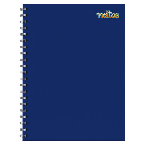 Cuaderno Nottas  Espiral Color Azul Rayado Solidos - 100 Hojas