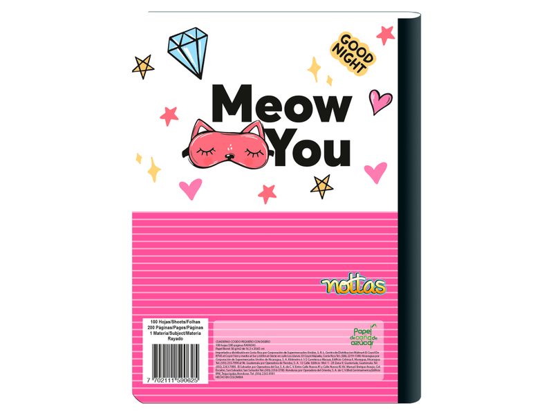 Cuaderno-Cosido-Peque-o-100H-Rayado-Dise-o-Gato-2-14576